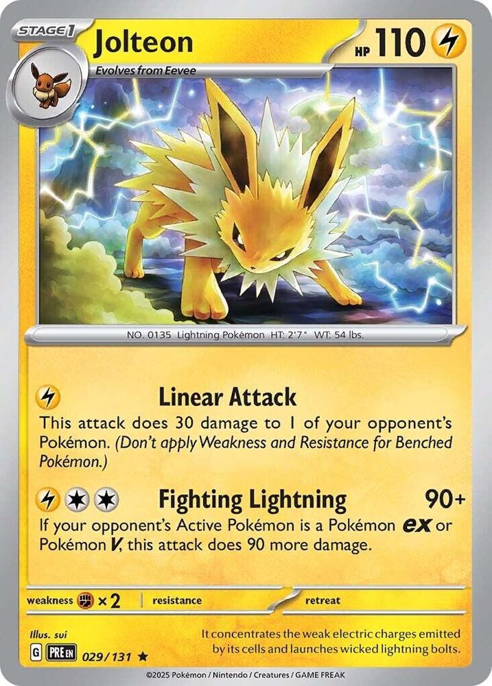 Jolteon (029/131) [Scarlet & Violet: Prismatic Evolutions] | L.A. Mood Comics and Games