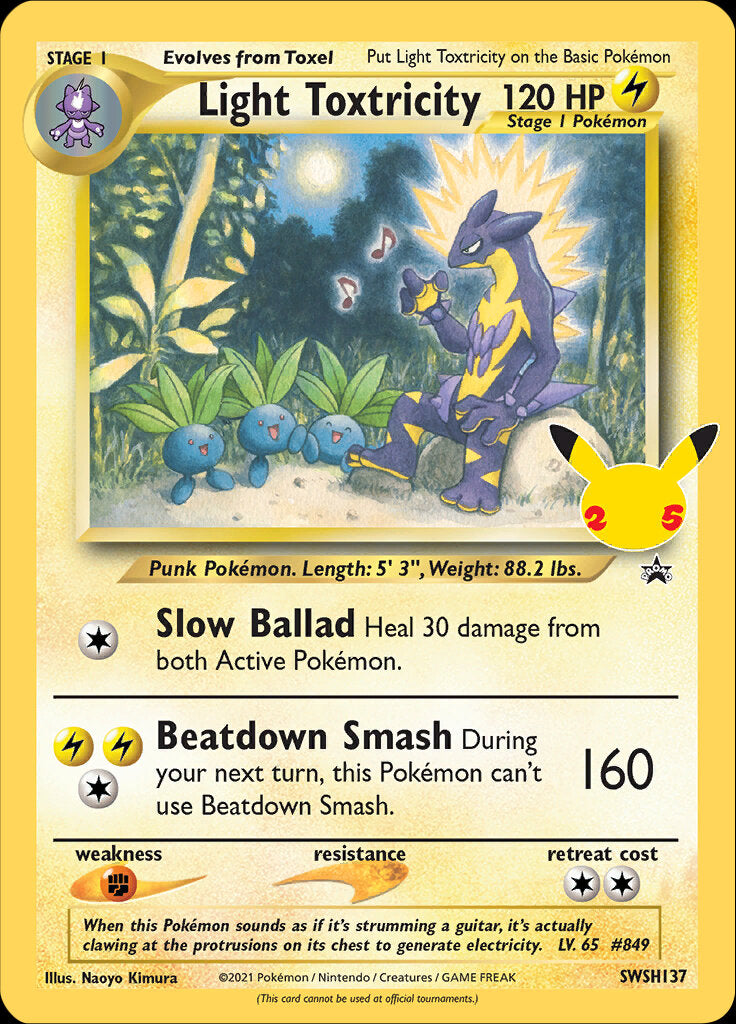 Light Toxtricity (SWSH137) (Jumbo Card) [Sword & Shield: Black Star Promos] | L.A. Mood Comics and Games