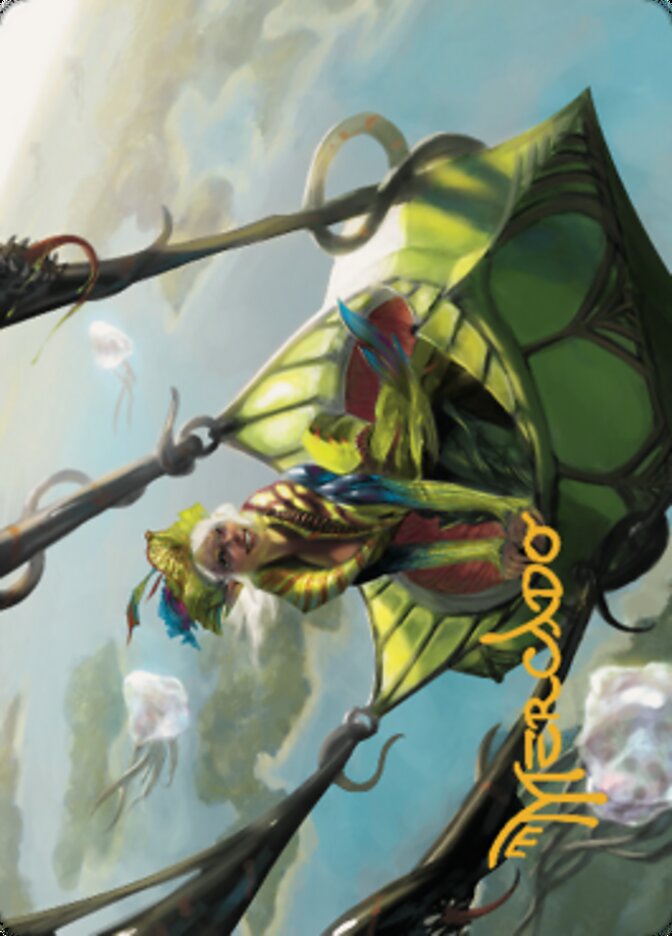 Nael, Avizoa Aeronaut Art Card (Gold-Stamped Signature) [Dominaria United Art Series] | L.A. Mood Comics and Games