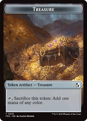 Dragon // Treasure Double-Sided Token [Reality Fracture Tokens] | L.A. Mood Comics and Games