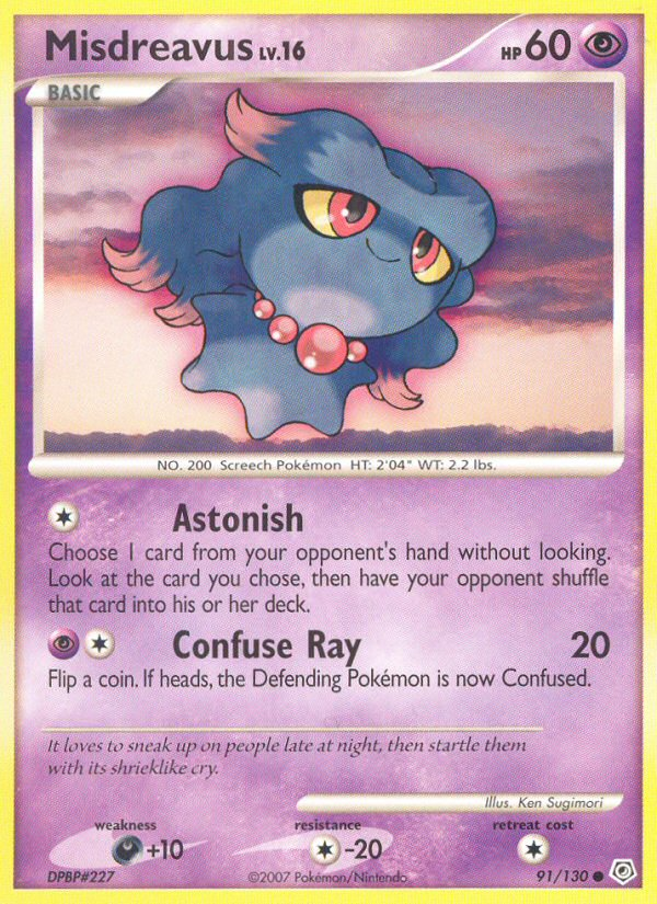 Misdreavus (91/130) [Diamond & Pearl: Base Set] | L.A. Mood Comics and Games