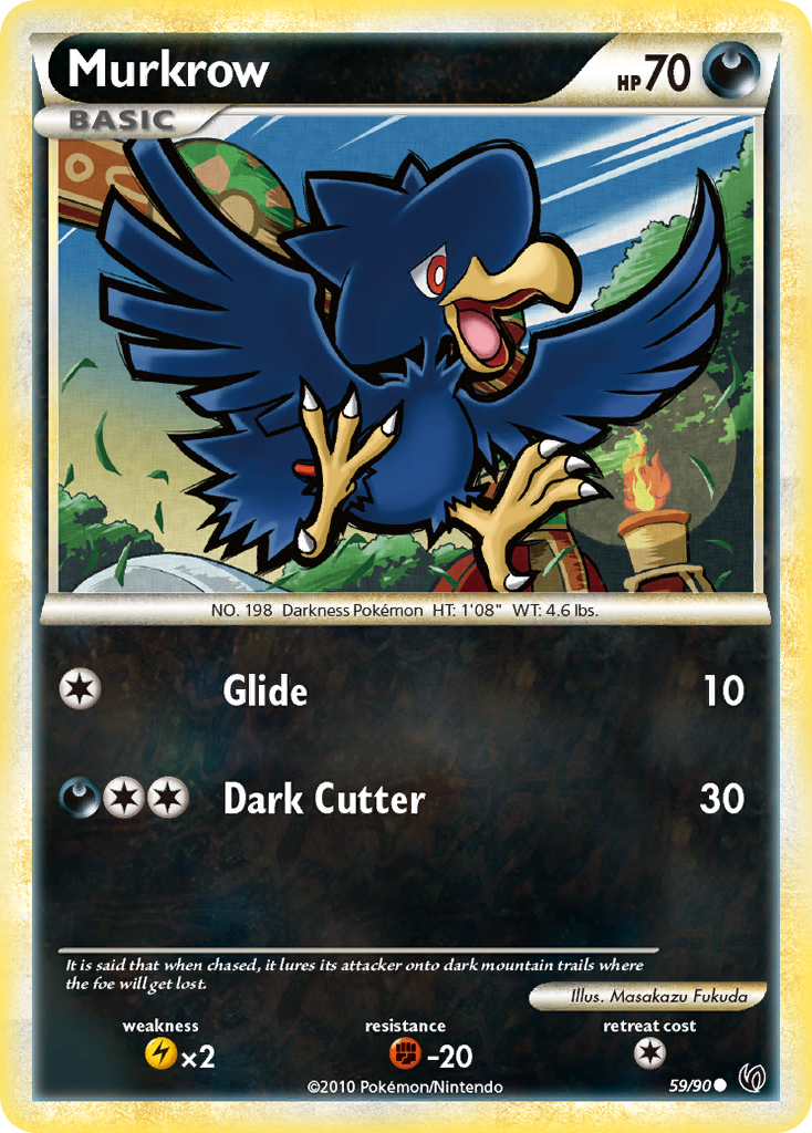 Murkrow (59/90) [HeartGold & SoulSilver: Undaunted] | L.A. Mood Comics and Games