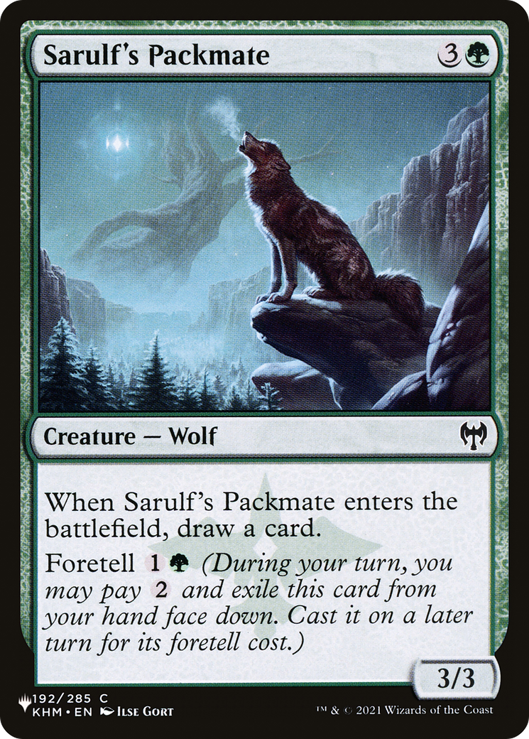 Sarulf's Packmate [The List] | L.A. Mood Comics and Games