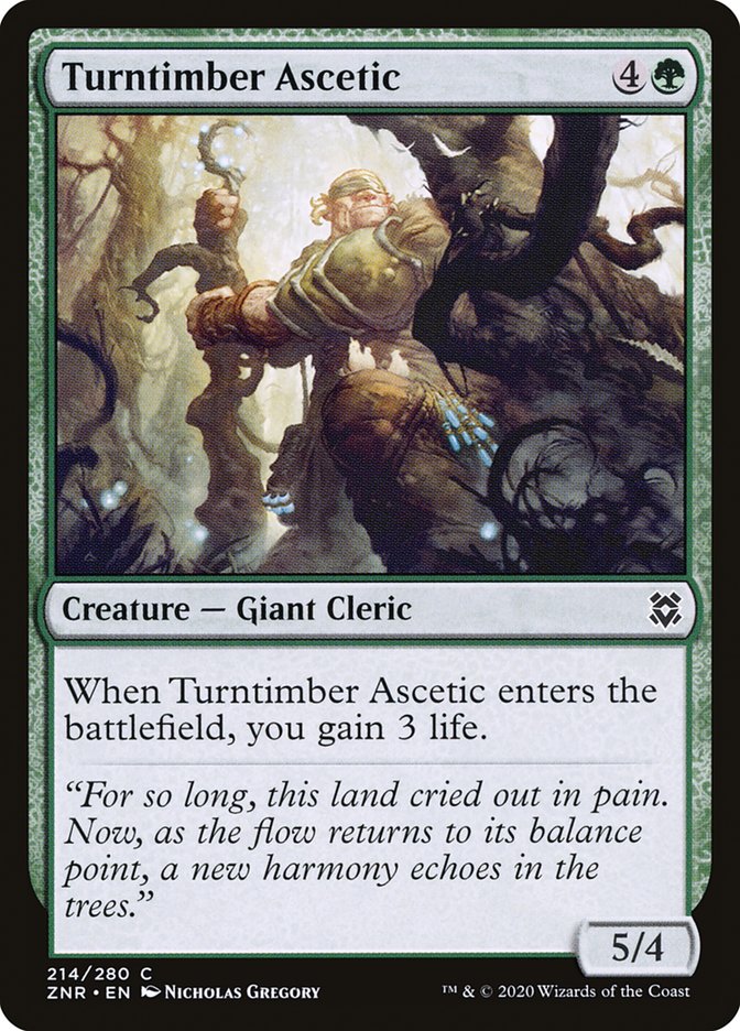 Turntimber Ascetic [Zendikar Rising] | L.A. Mood Comics and Games