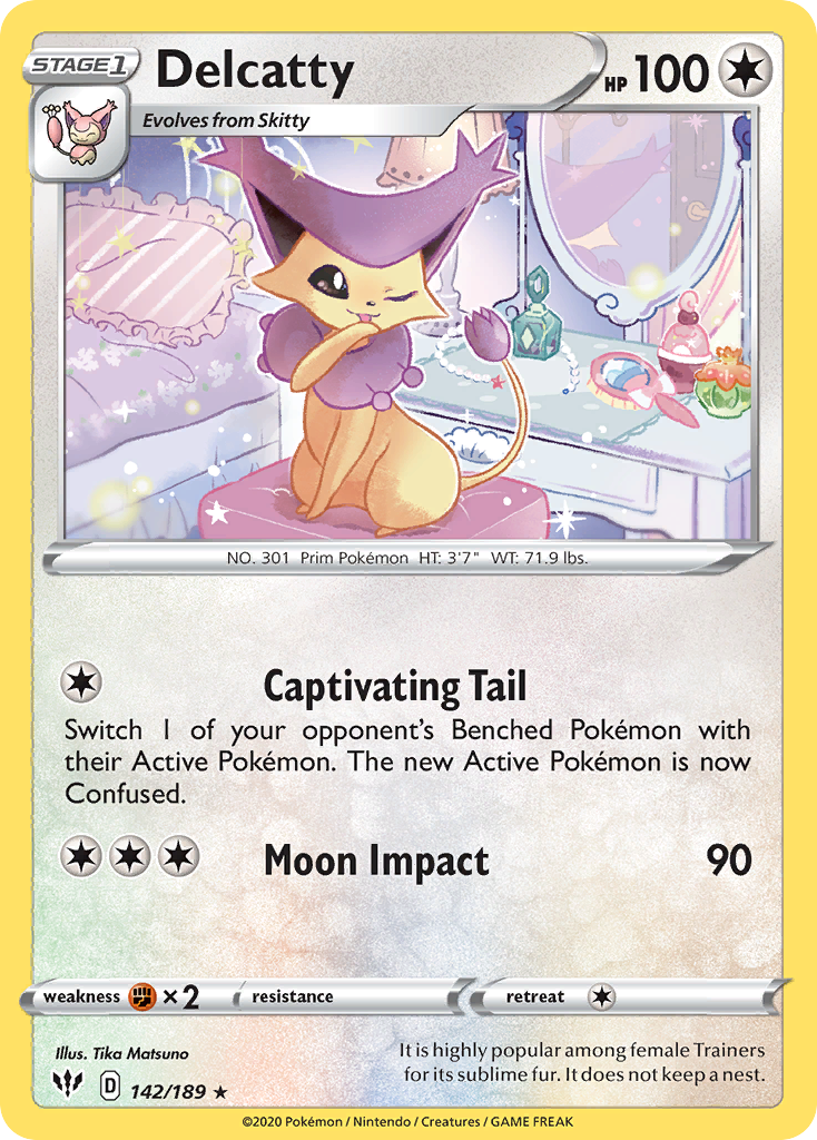 Delcatty (142/189) [Sword & Shield: Darkness Ablaze] | L.A. Mood Comics and Games