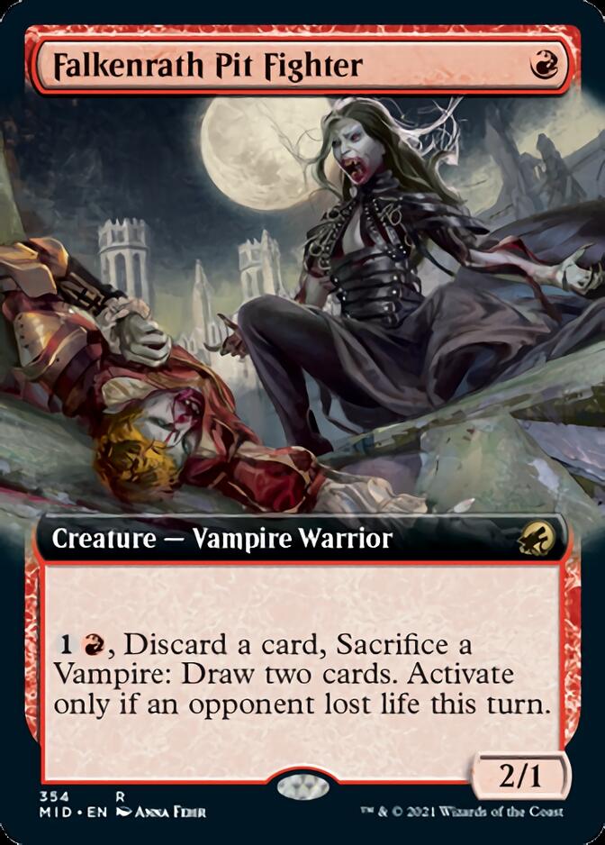 Falkenrath Pit Fighter (Extended Art) [Innistrad: Midnight Hunt] | L.A. Mood Comics and Games
