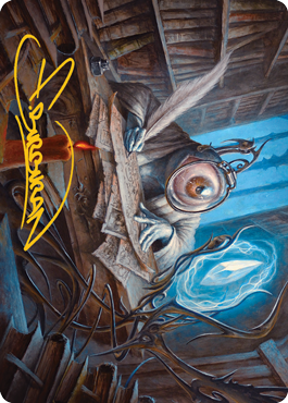 Unblinking Observer Art Card (Gold-Stamped Signature) [Innistrad: Midnight Hunt Art Series] | L.A. Mood Comics and Games
