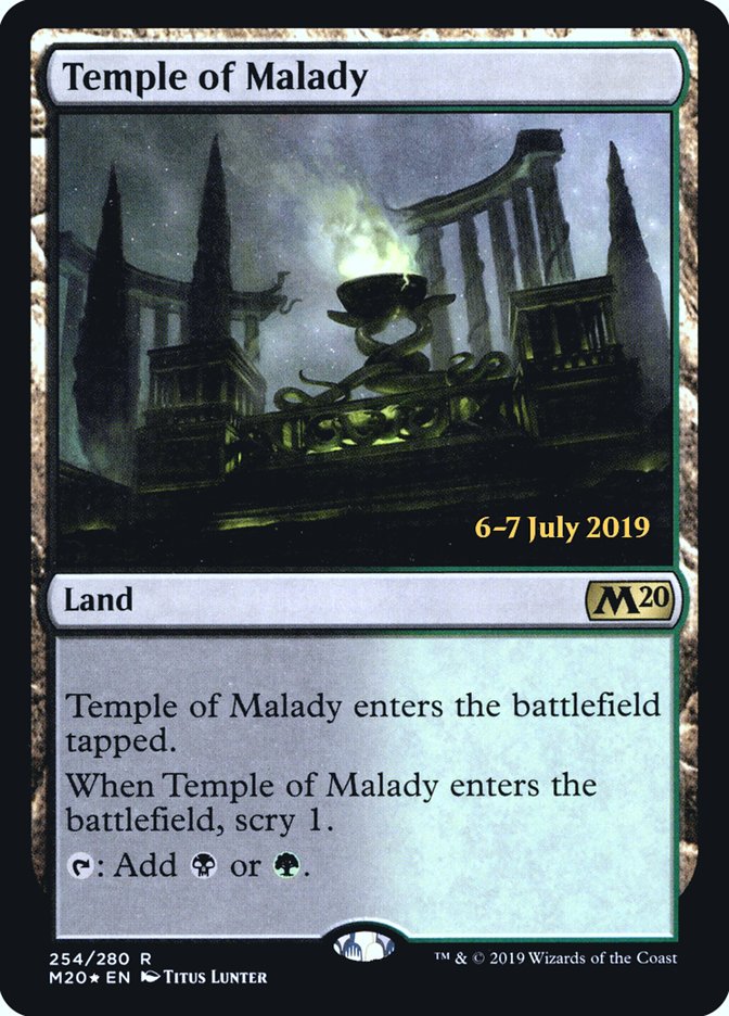 Temple of Malady [Core Set 2020 Prerelease Promos] | L.A. Mood Comics and Games