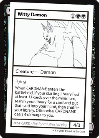 Witty Demon (2021 Edition) [Mystery Booster Playtest Cards] | L.A. Mood Comics and Games