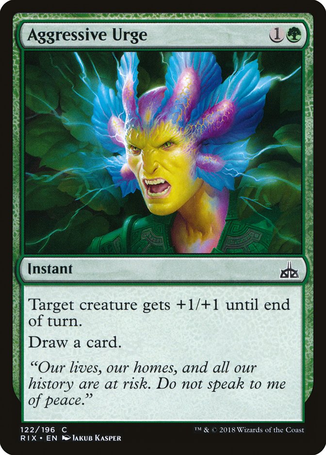 Aggressive Urge [Rivals of Ixalan] | L.A. Mood Comics and Games