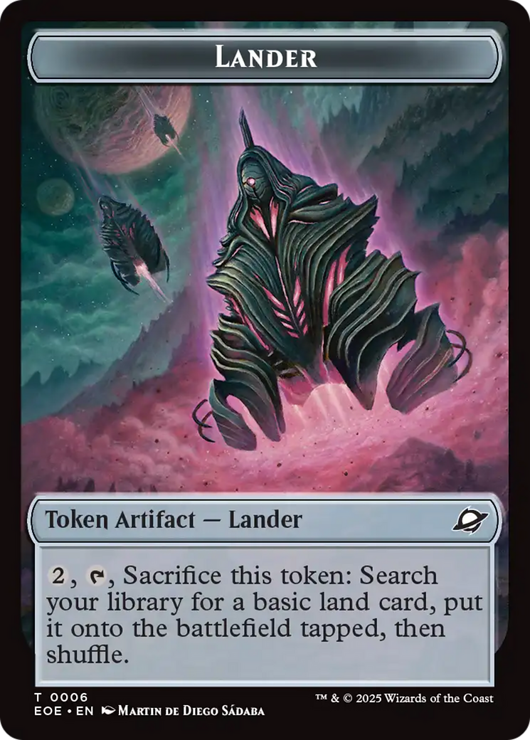 Drone // Lander (0006) Doubled-Sided Token [Edge of Eternities Tokens] | L.A. Mood Comics and Games