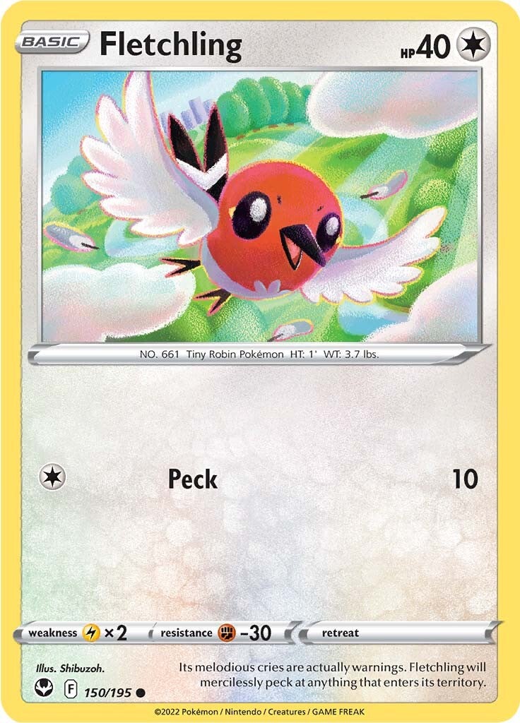 Fletchling (150/195) [Sword & Shield: Silver Tempest] | L.A. Mood Comics and Games