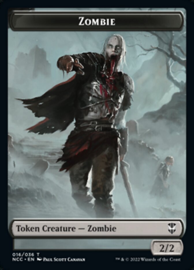 Zombie // Drake Double-Sided Token [Streets of New Capenna Commander Tokens] | L.A. Mood Comics and Games