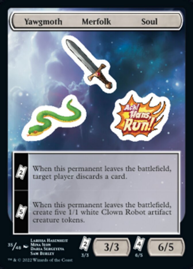 Yawgmoth Merfolk Soul [Unfinity Stickers] | L.A. Mood Comics and Games