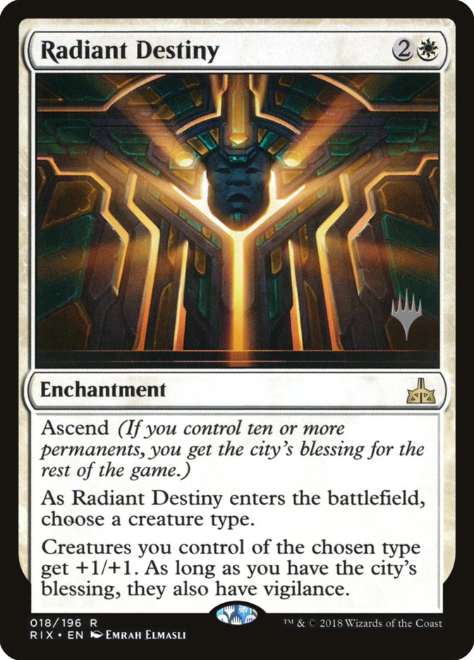 Radiant Destiny (Promo Pack) [Rivals of Ixalan Promos] | L.A. Mood Comics and Games
