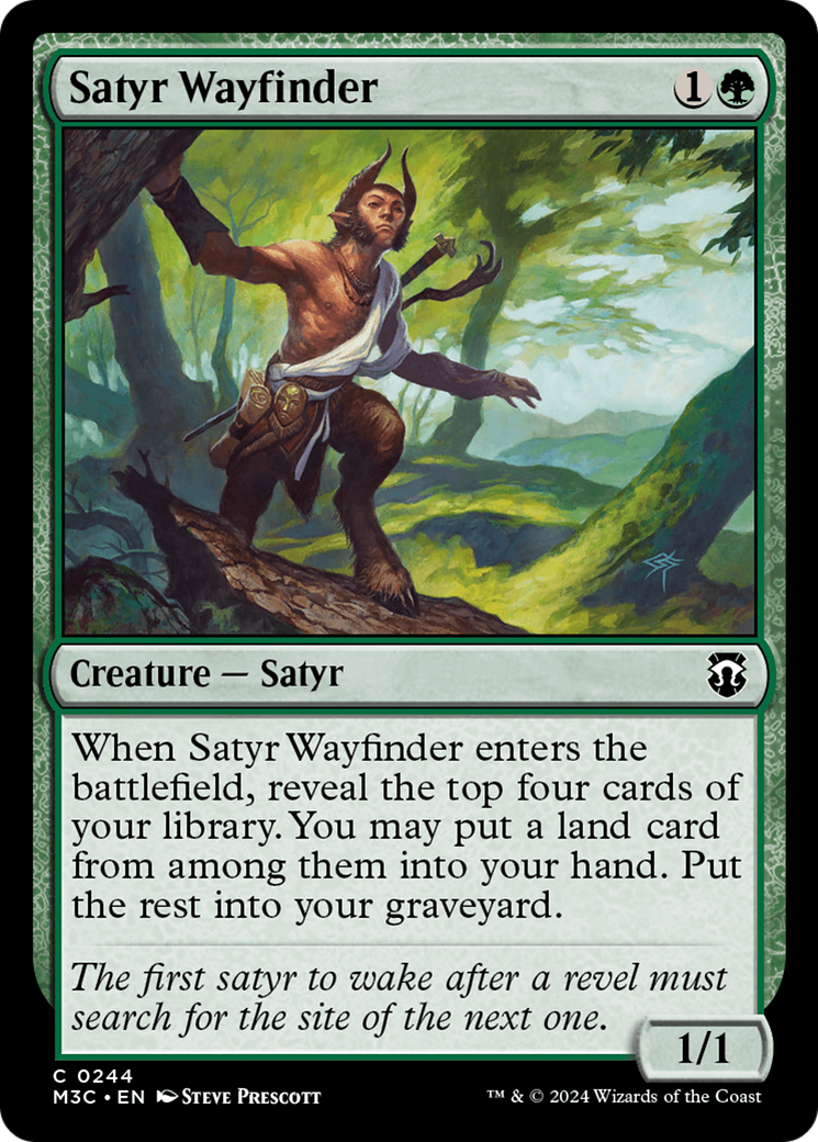 Satyr Wayfinder (Ripple Foil) [Modern Horizons 3 Commander] | L.A. Mood Comics and Games