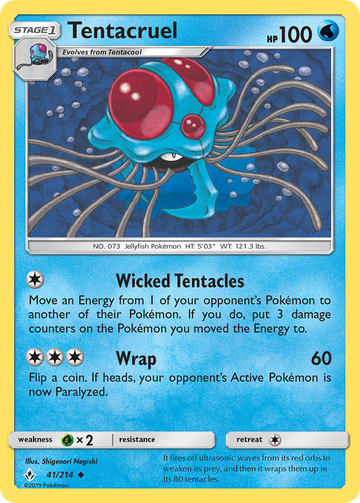 Tentacruel (41/214) [Sun & Moon: Unbroken Bonds] | L.A. Mood Comics and Games