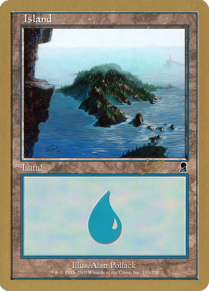 Island (rl335) (Raphael Levy) [World Championship Decks 2002] | L.A. Mood Comics and Games