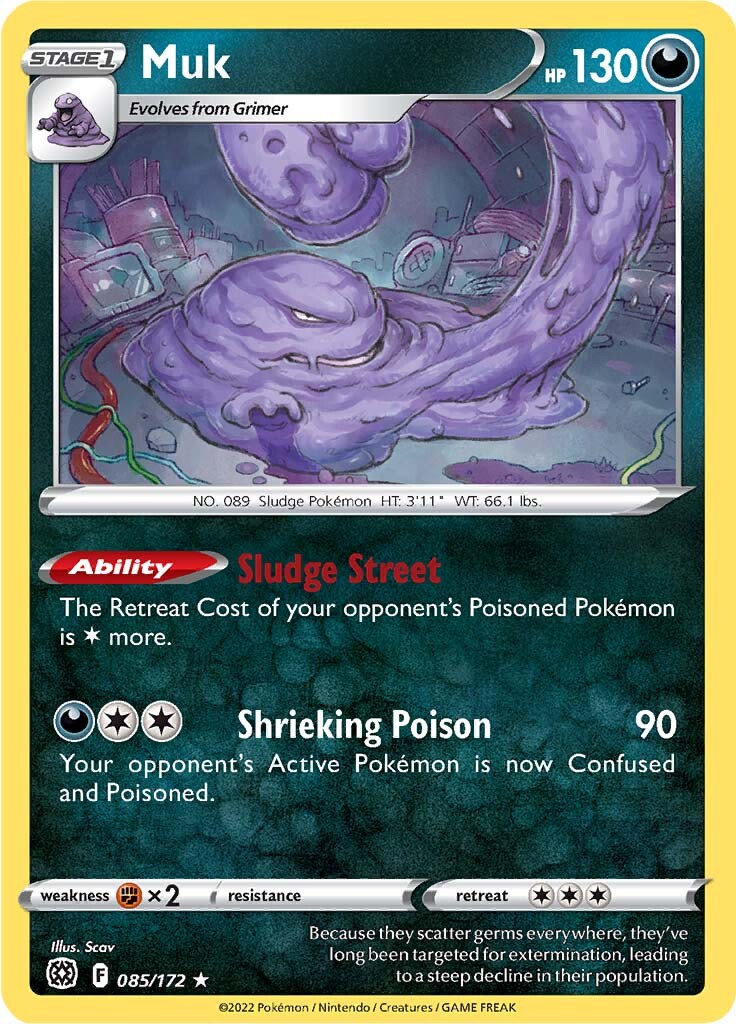 Muk (085/172) [Sword & Shield: Brilliant Stars] | L.A. Mood Comics and Games