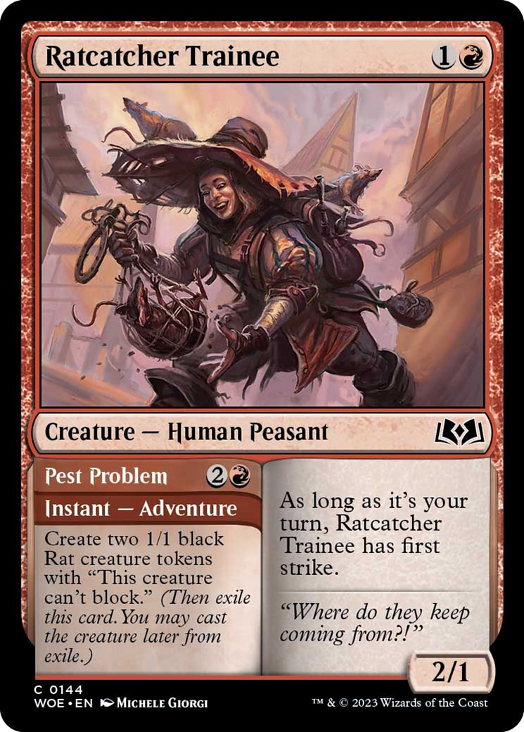Ratcatcher Trainee // Pest Problem [Wilds of Eldraine] | L.A. Mood Comics and Games
