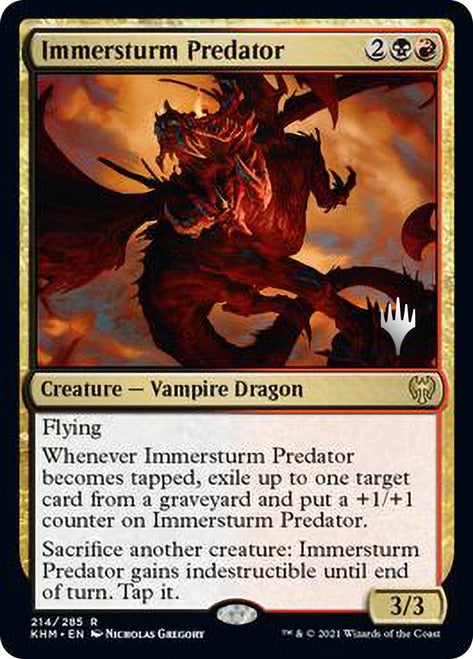 Immersturm Predator (Promo Pack) [Kaldheim Promos] | L.A. Mood Comics and Games