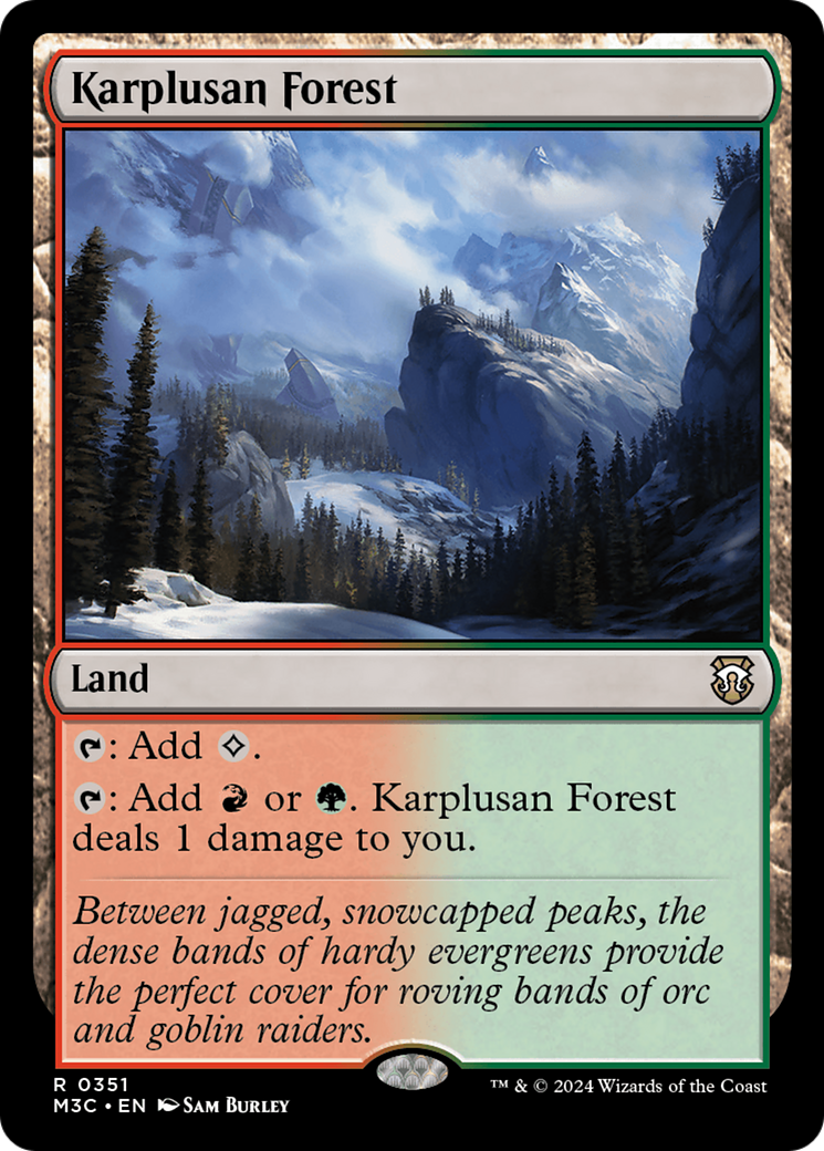 Karplusan Forest (Ripple Foil) [Modern Horizons 3 Commander] | L.A. Mood Comics and Games