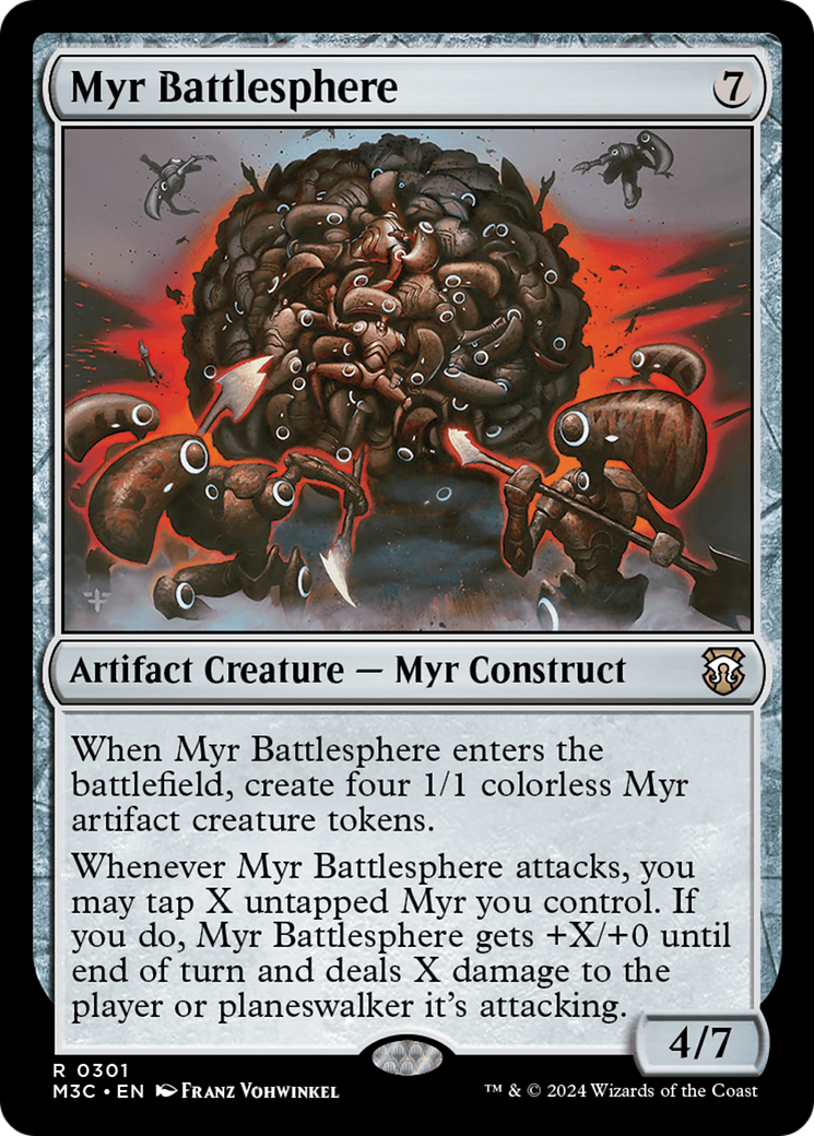 Myr Battlesphere (Ripple Foil) [Modern Horizons 3 Commander] | L.A. Mood Comics and Games