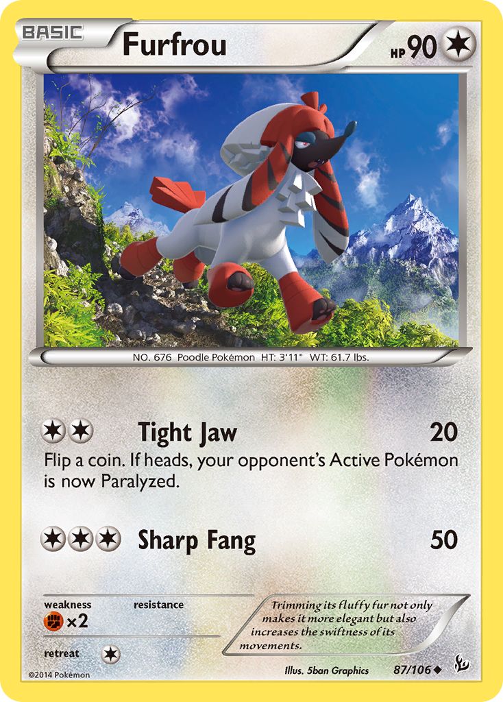 Furfrou (87/106) [XY: Flashfire] | L.A. Mood Comics and Games