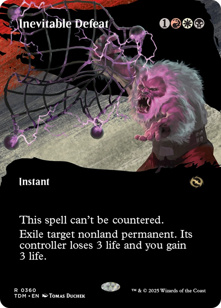 Inevitable Defeat (Borderless) [Tarkir: Dragonstorm] | L.A. Mood Comics and Games
