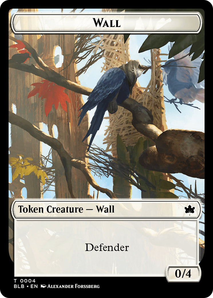 Wall Token [Bloomburrow Tokens] | L.A. Mood Comics and Games
