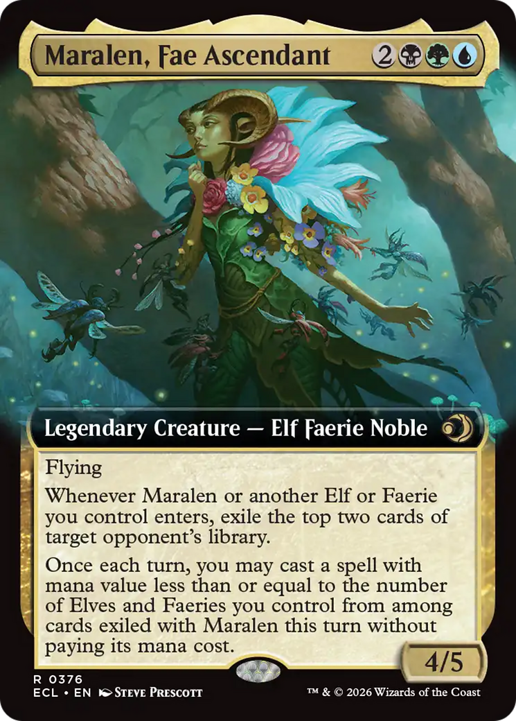 Maralen, Fae Ascendant (Extended Art) [Lorwyn Eclipsed] | L.A. Mood Comics and Games
