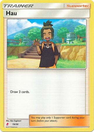 Hau (19/30) [Sun & Moon: Trainer Kit - Lycanroc] | L.A. Mood Comics and Games