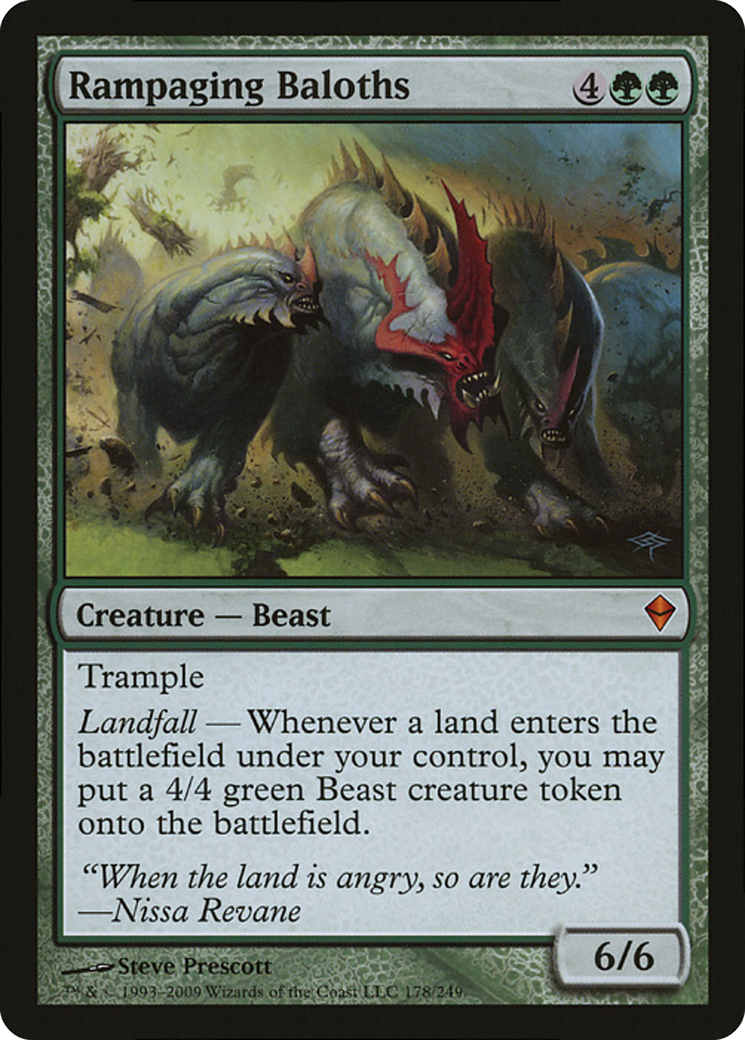 Rampaging Baloths (Zendikar) (Oversized) [Oversize Cards] | L.A. Mood Comics and Games