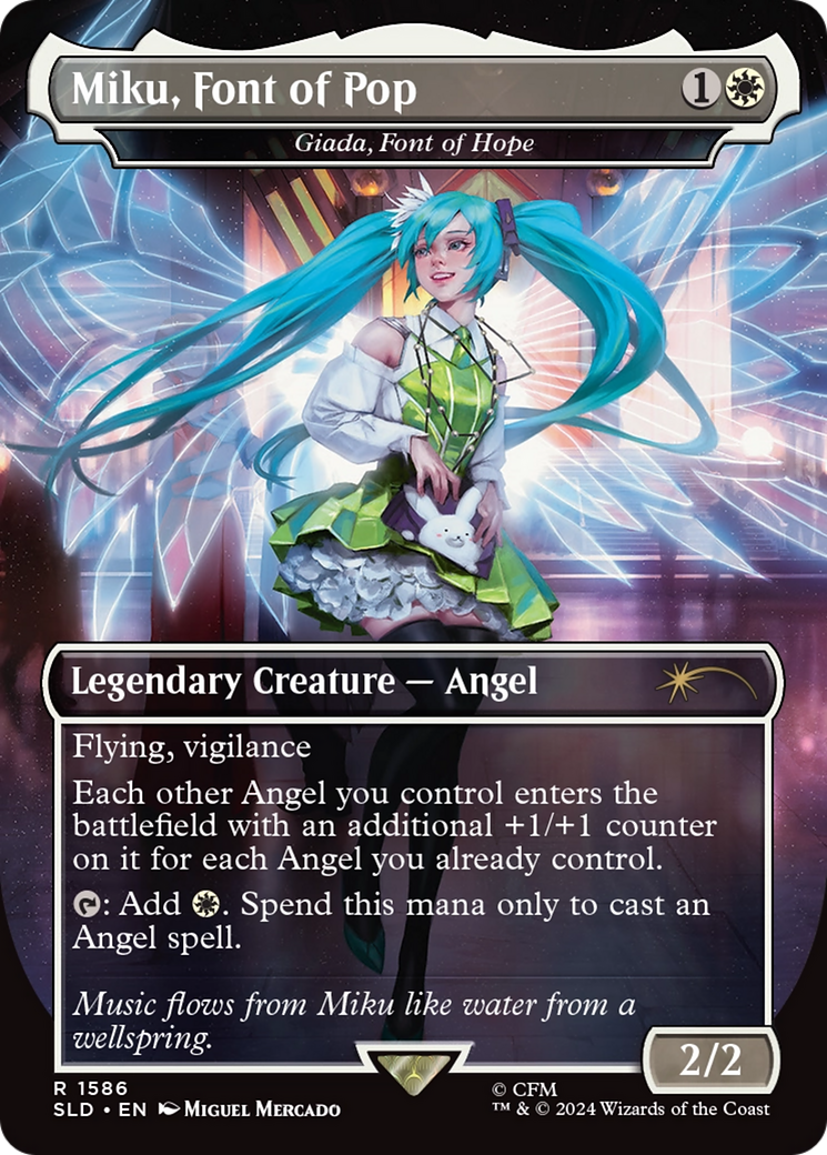Miku, Font of Pop - Giada, Font of Hope (Rainbow Foil) [Secret Lair Drop Series] | L.A. Mood Comics and Games