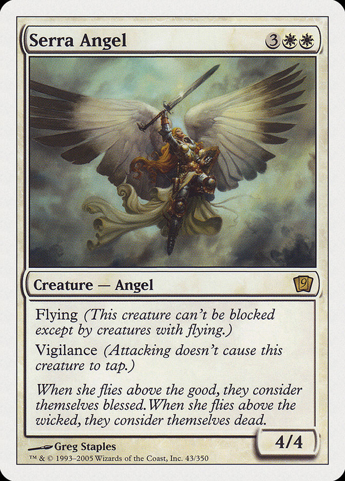 Serra Angel (9th Edition) [Oversize Cards] | L.A. Mood Comics and Games