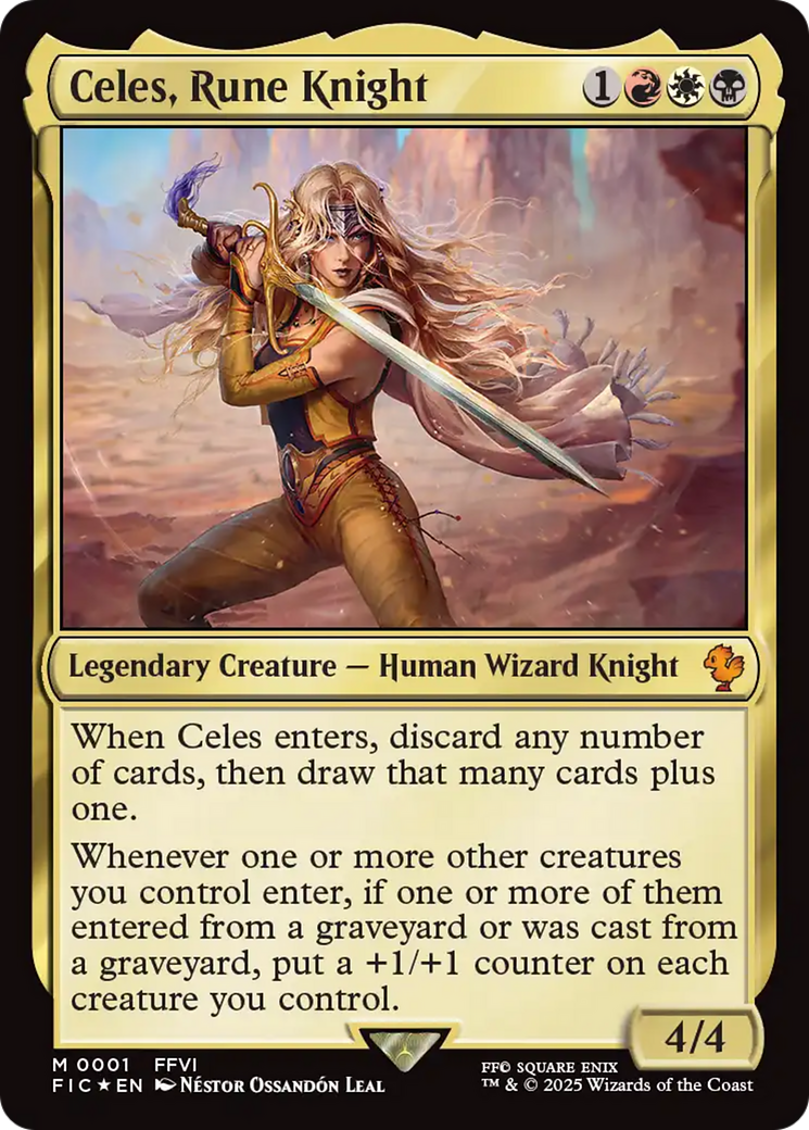 Celes, Rune Knight (0001) [FINAL FANTASY Commander] | L.A. Mood Comics and Games