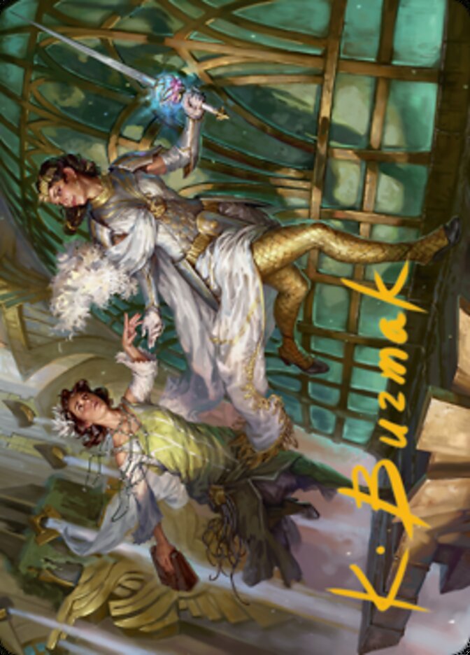 Daring Escape Art Card (Gold-Stamped Signature) [Streets of New Capenna Art Series] | L.A. Mood Comics and Games