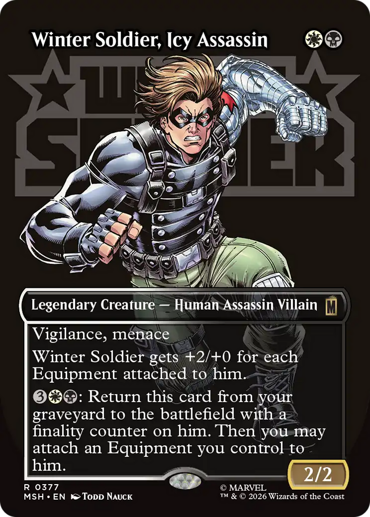 Winter Soldier, Icy Assassin (Borderless) [Marvel Super Heroes] | L.A. Mood Comics and Games