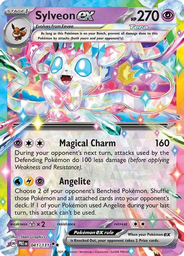 Sylveon ex (041/131) [Scarlet & Violet: Prismatic Evolutions] | L.A. Mood Comics and Games