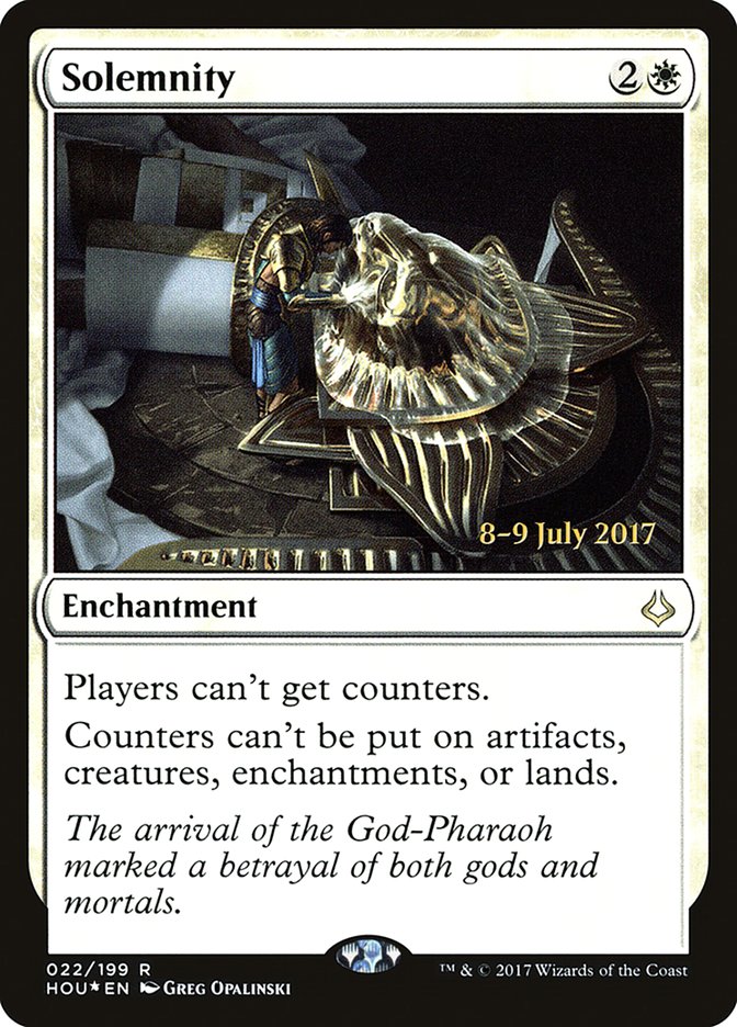 Solemnity [Hour of Devastation Prerelease Promos] | L.A. Mood Comics and Games