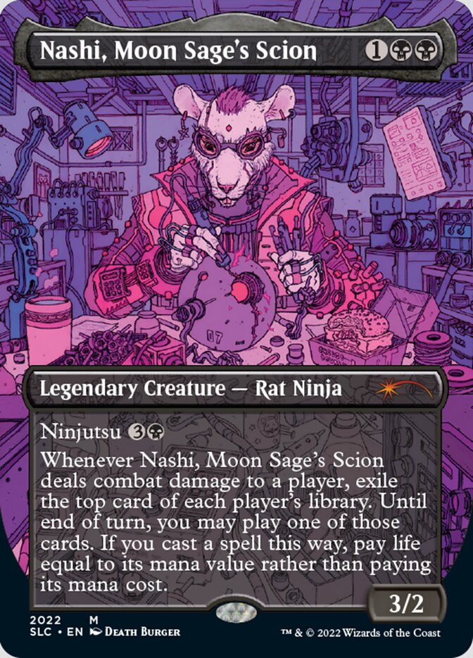 Nashi, Moon Sage's Scion (Borderless) [Secret Lair Countdown Kit] | L.A. Mood Comics and Games
