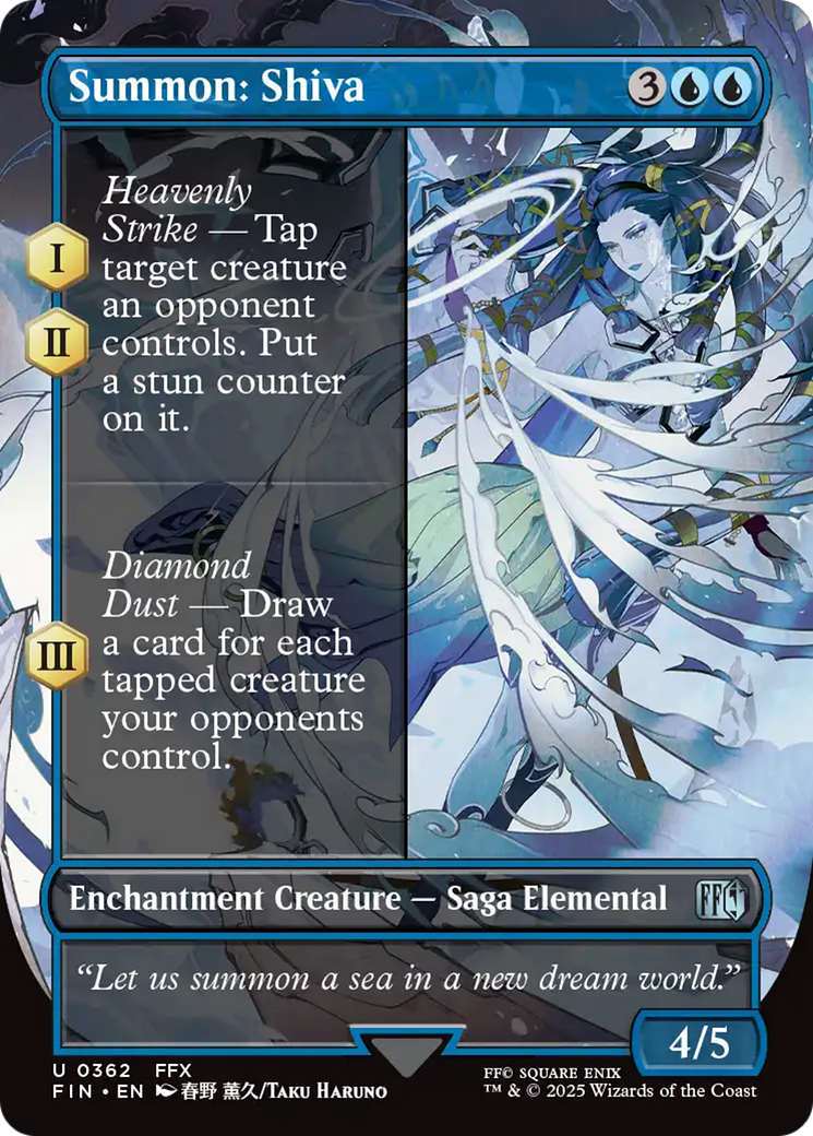 Summon: Shiva (Borderless) [FINAL FANTASY] | L.A. Mood Comics and Games
