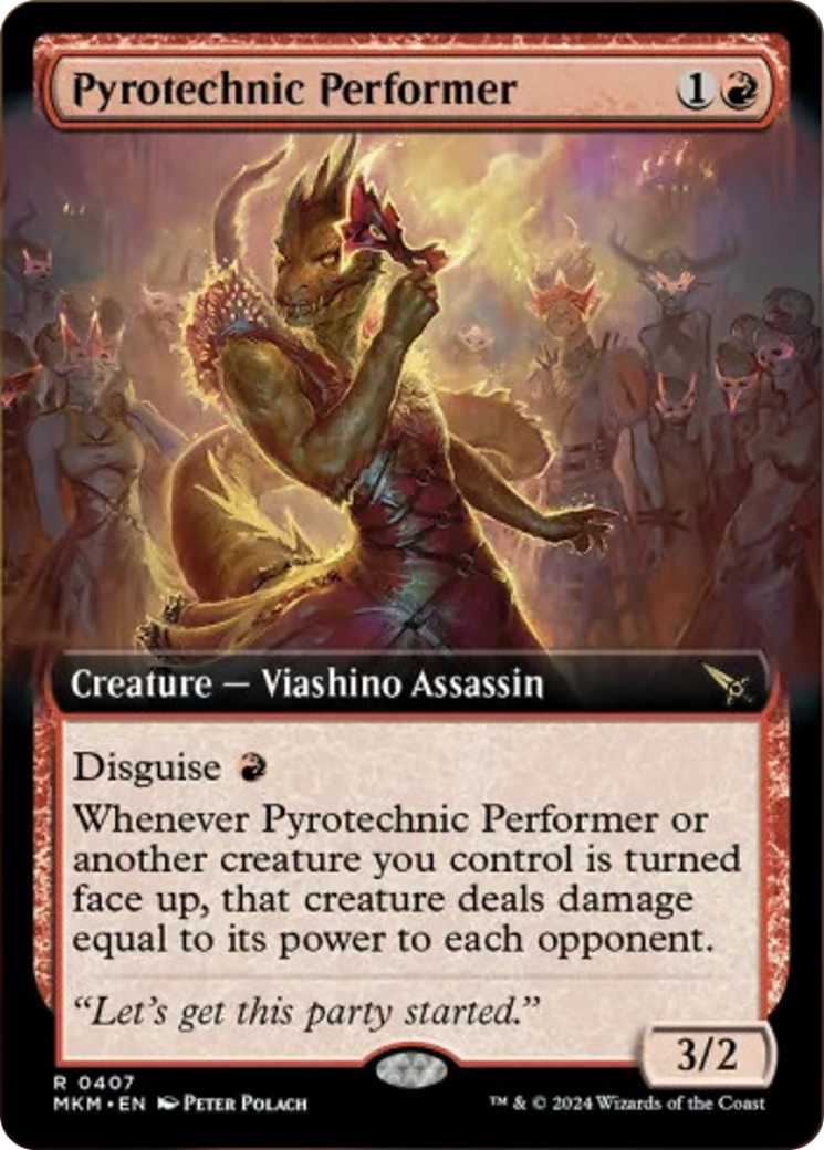 Pyrotechnic Performer (Extended Art) [Murders at Karlov Manor] | L.A. Mood Comics and Games