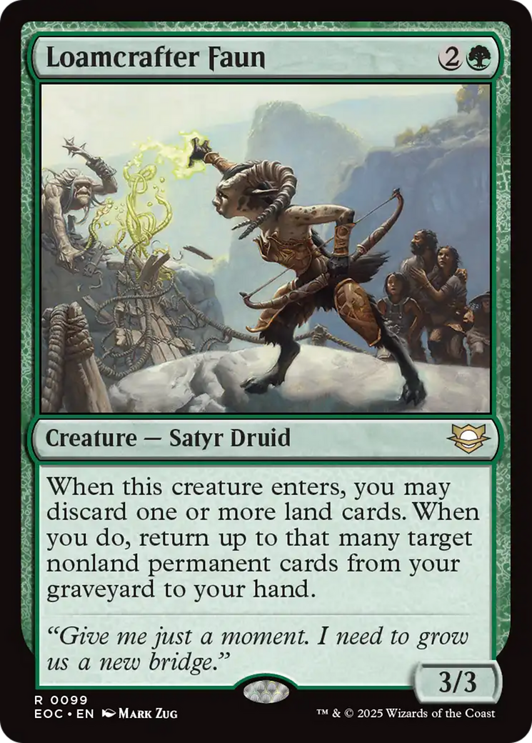 Loamcrafter Faun [Edge of Eternities Commander] | L.A. Mood Comics and Games