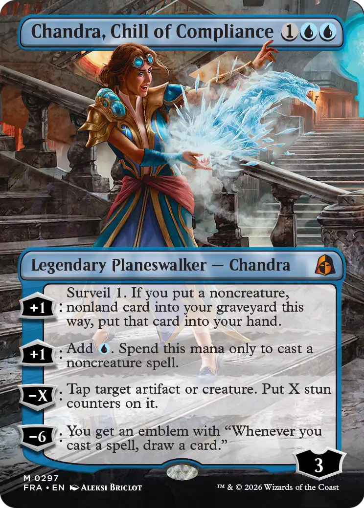 Chandra, Chill of Compliance (Borderless) [Reality Fracture] | L.A. Mood Comics and Games