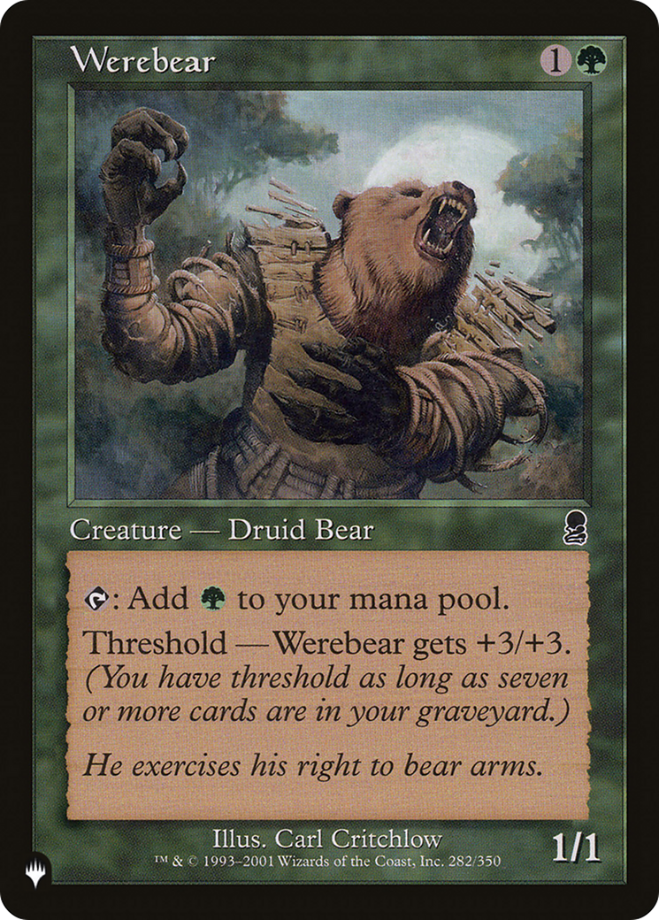 Werebear [The List Reprints] | L.A. Mood Comics and Games