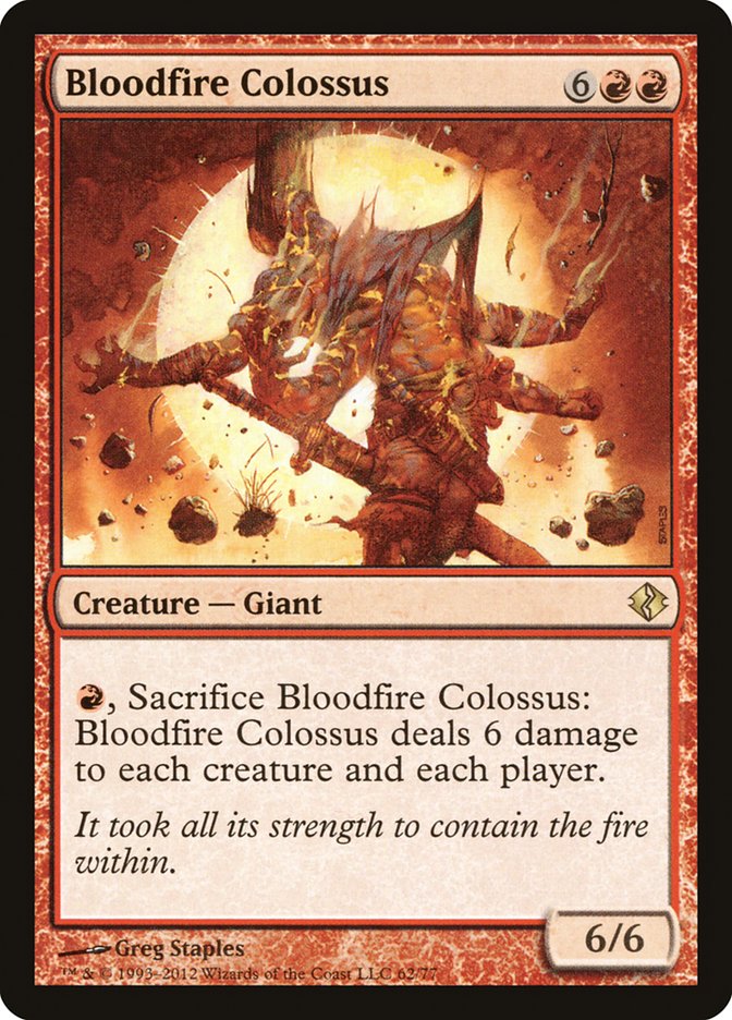 Bloodfire Colossus [Duel Decks: Venser vs. Koth] | L.A. Mood Comics and Games