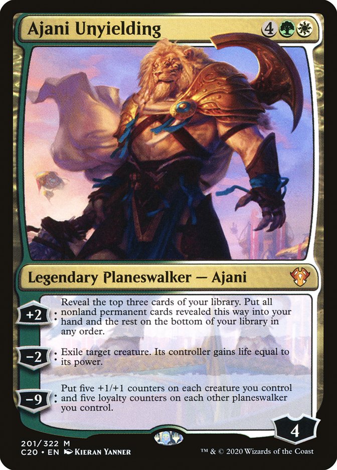 Ajani Unyielding [Commander 2020] | L.A. Mood Comics and Games