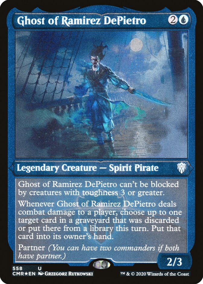 Ghost of Ramirez DePietro (Etched) [Commander Legends] | L.A. Mood Comics and Games