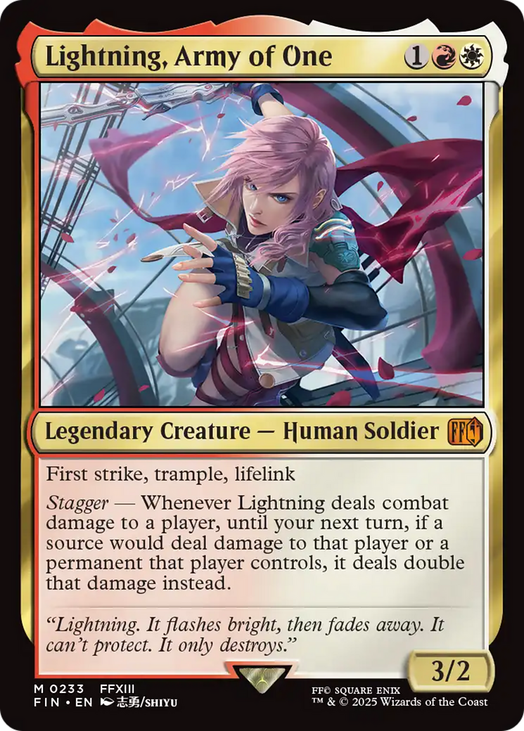 Lightning, Army of One [FINAL FANTASY] | L.A. Mood Comics and Games